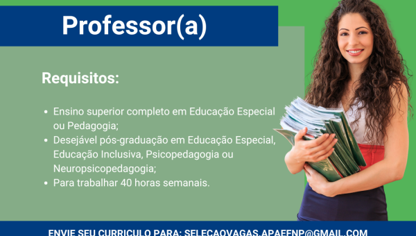 Vaga de Professor(a) na APAE Florianópolis